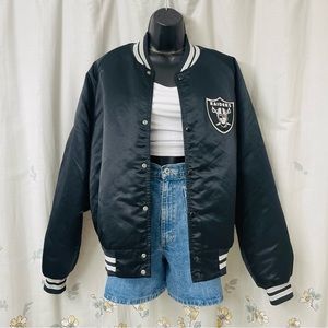 Locker Line Oakland Raiders Satin Jacket